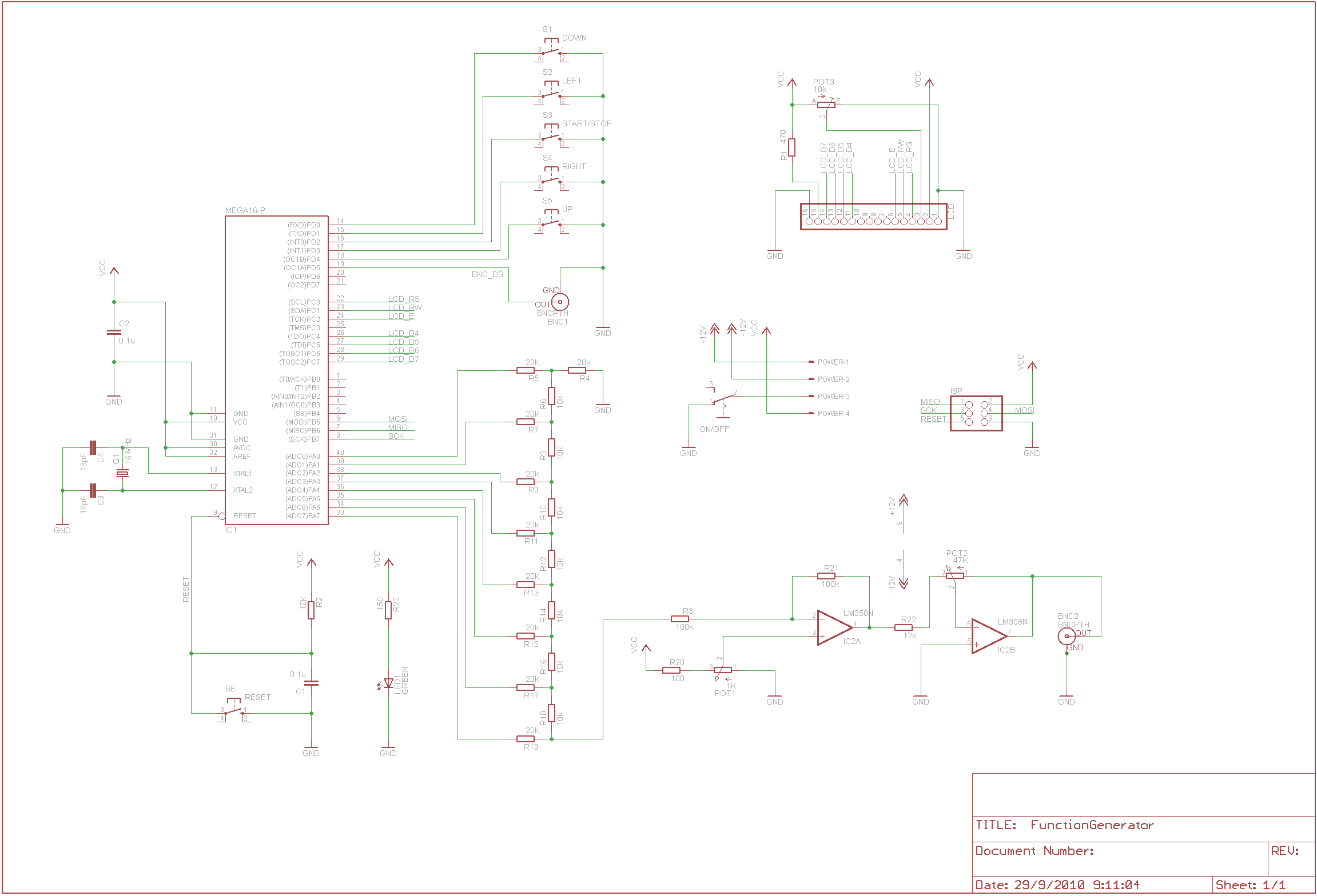 DDS Kit schematic