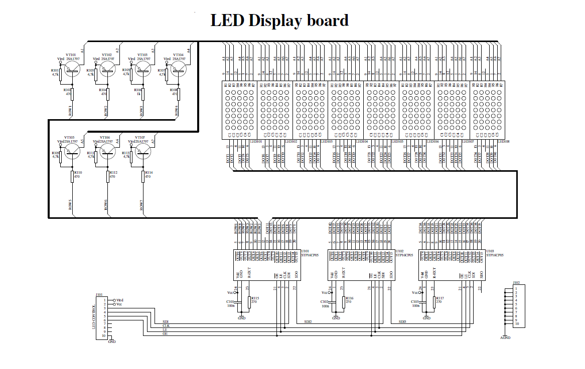 Dot matrix LED running display v2.0 - Electronics-Lab