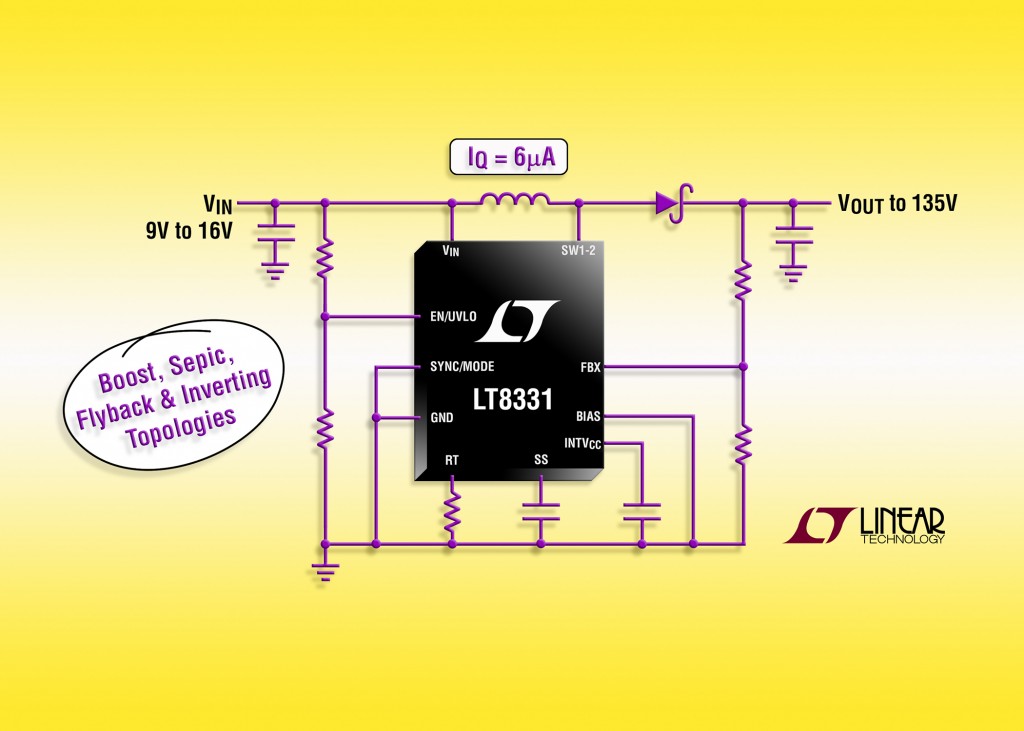 LT8331 – Low IQ Boost/SEPIC/ Flyback/Inverting Converter LT8331 – Low IQ Boost/SEPIC/ Flyback/Inverting Converter