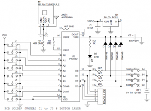 4 Channel RF Remote Controller - Electronics-Lab wiring diagram garage door opener sensors 