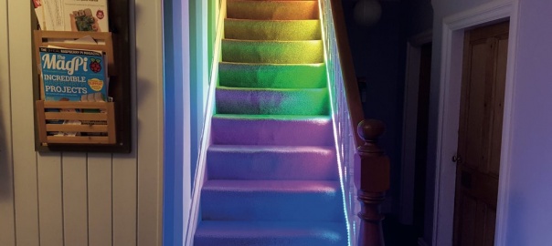 Temperature Controlled Stair Lights
