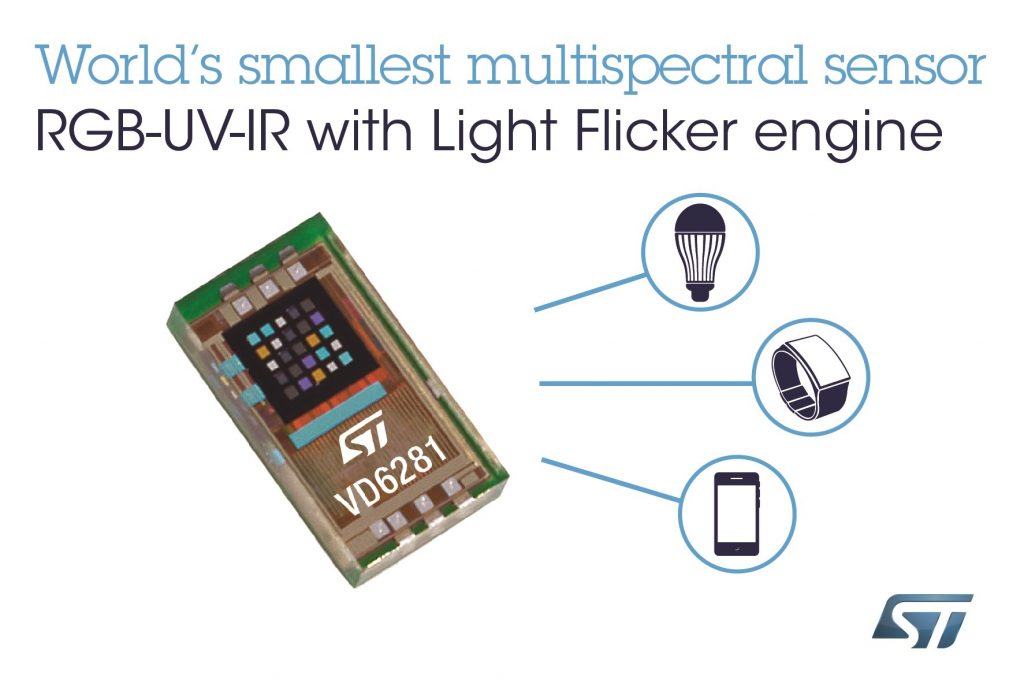 RGB UV IR light sensor is under 1x2mm RGB UV IR light sensor is under 1x2mm