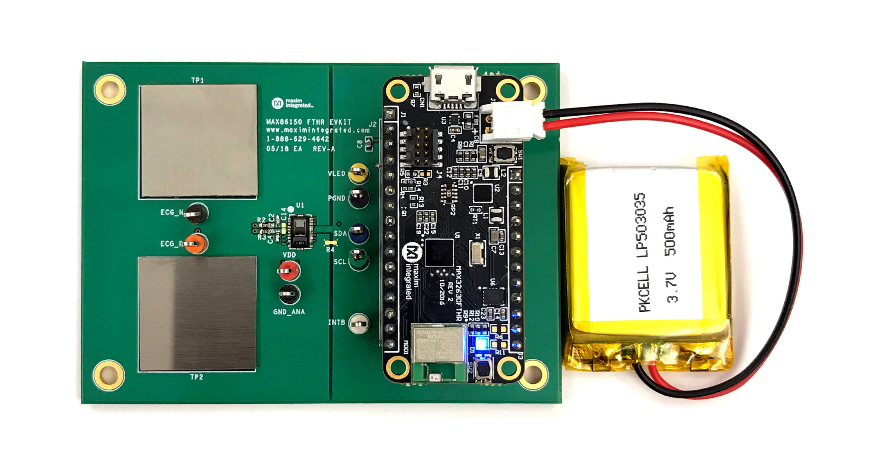 MAX86150 Integrated in-Sync PPG and ECG Biosensor Module for Mobile Devices MAX86150 Integrated in-Sync PPG and ECG Biosensor Module for Mobile Devices