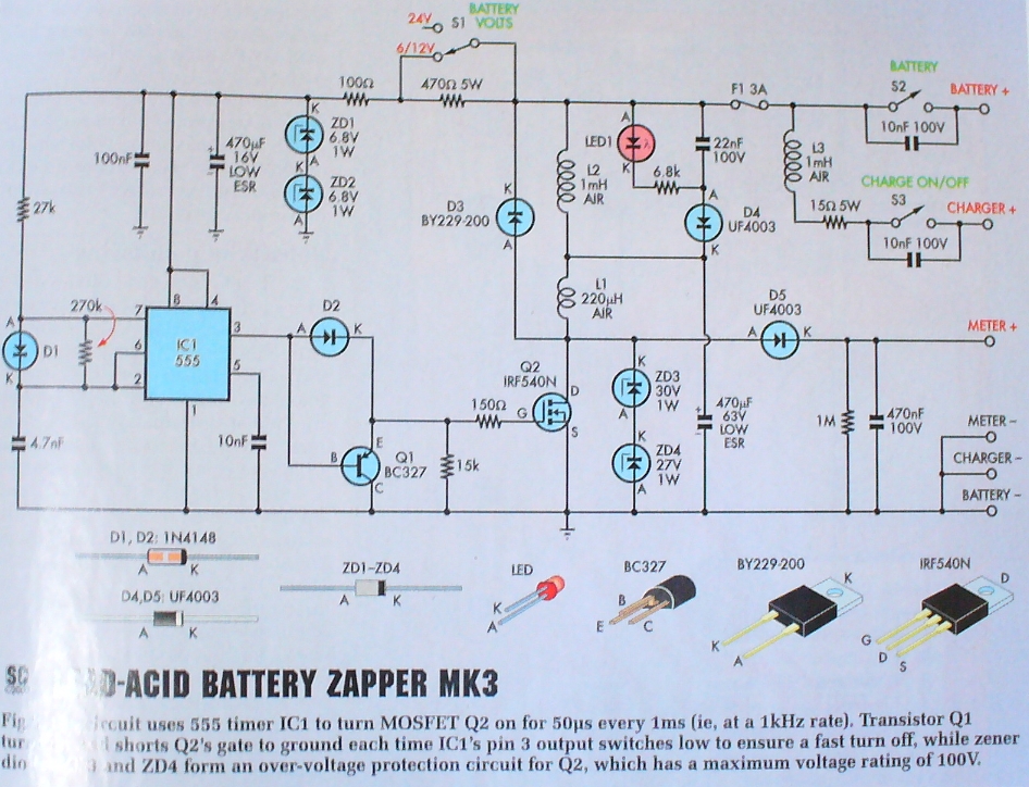 lead acid battery desulfator circuit, lead acid battery desulfator circuit  Suppliers and Manufacturers at