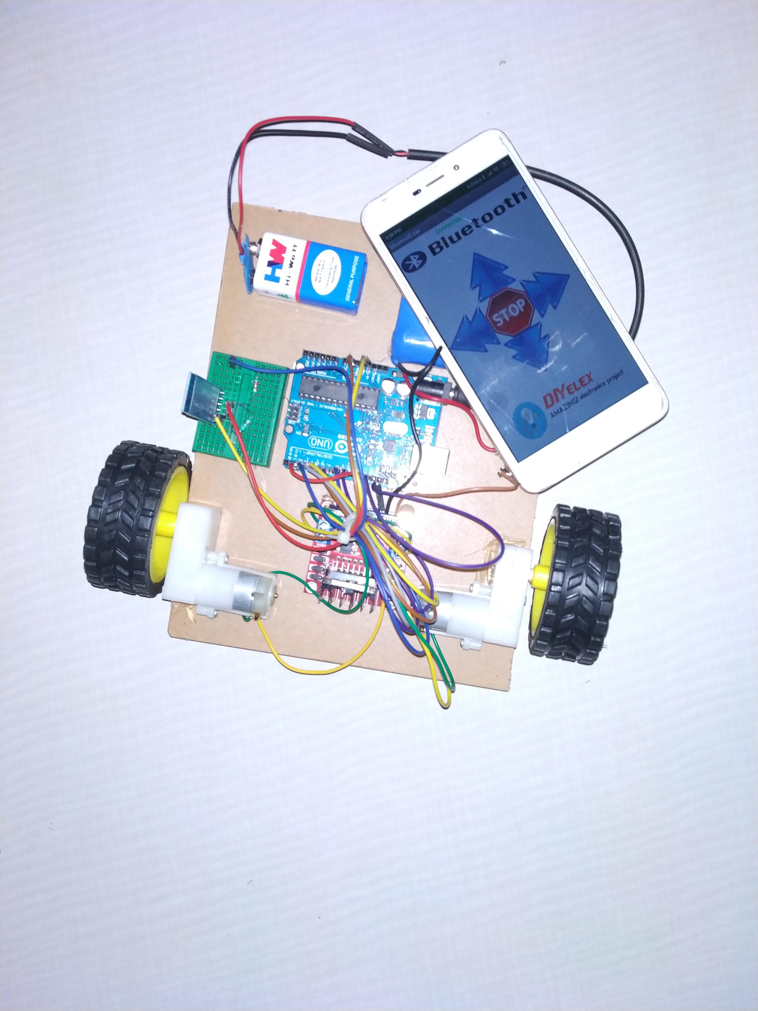 Bluetooth Controlled Car Using Arduino Electronic Projects Design Ideas Electronics Lab Com Community