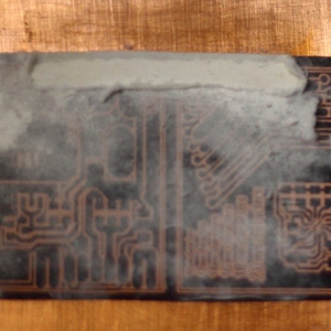 Toner transfer for PCBs having BGA packages on them