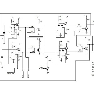 Schematic (transistor) J-K master/slave flip flop