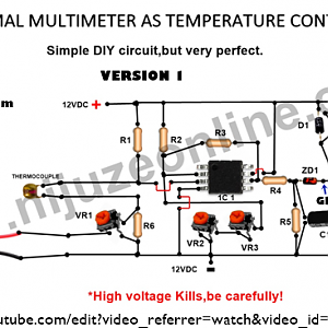 Multimeter as temperature control (circuit diagram included)