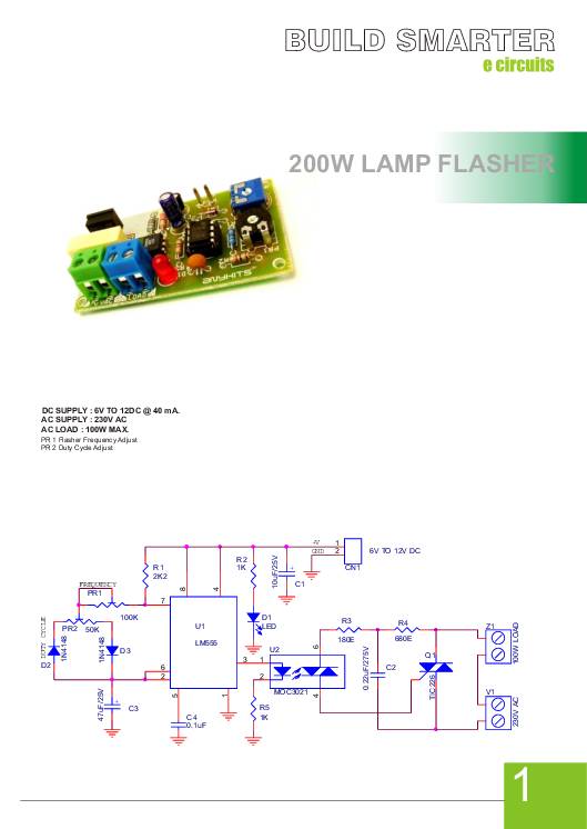 200w_lamp_flasher - Electronics-Lab.com