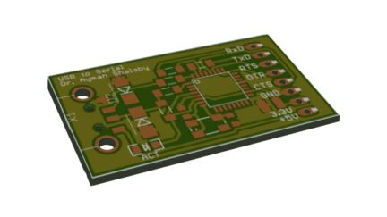 USB to Serial Converter using AVR microcontroller