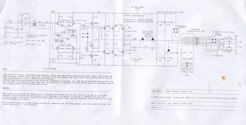 5000W Ultra Light - High Power Amplifier - Electronics-Lab.com