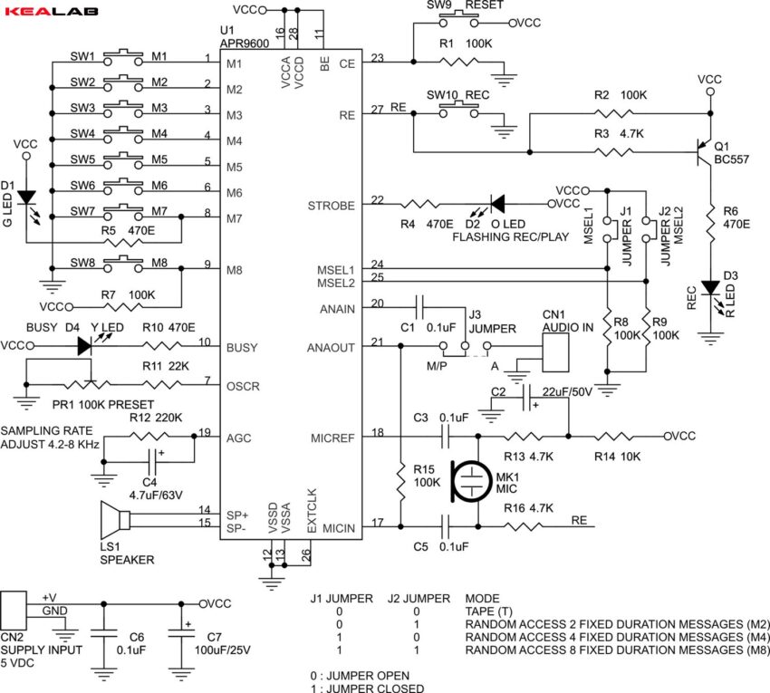 60 seconds Voice Record - Playback module - Electronics-Lab