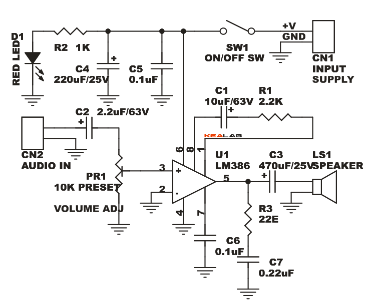  Mini  Audio Amplifier  Electronics Lab