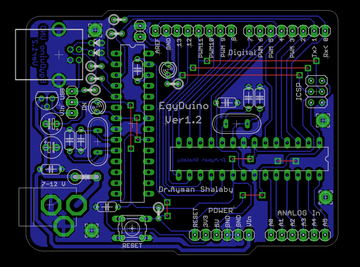 EGYDuino - Arduino compatible board - Electronics-Lab.com