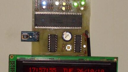 Digital & Binary clock with thermometer & hygrometer