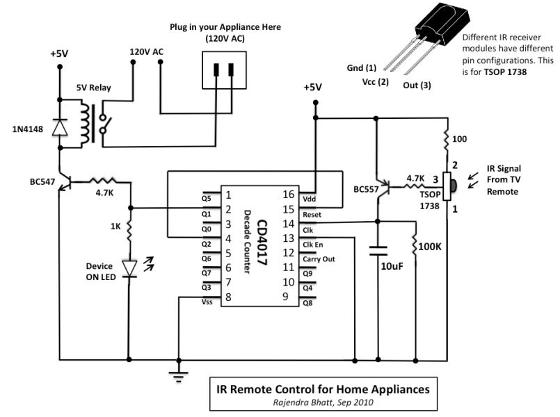 How To Make IR Remote Control ON/OFF Switch Circuit Without Any IC.  Simplest Remote Control Circuit 