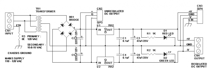 12v Dual Power Supply Electronics Lab Com