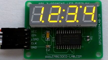 Serial 4-digit seven segment LED display