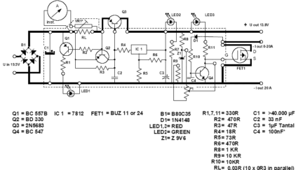 13.8V 20A power supply