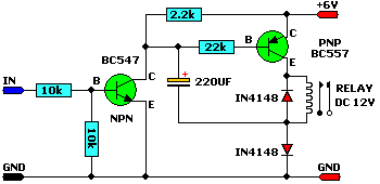 12V Relay on 6V power supply