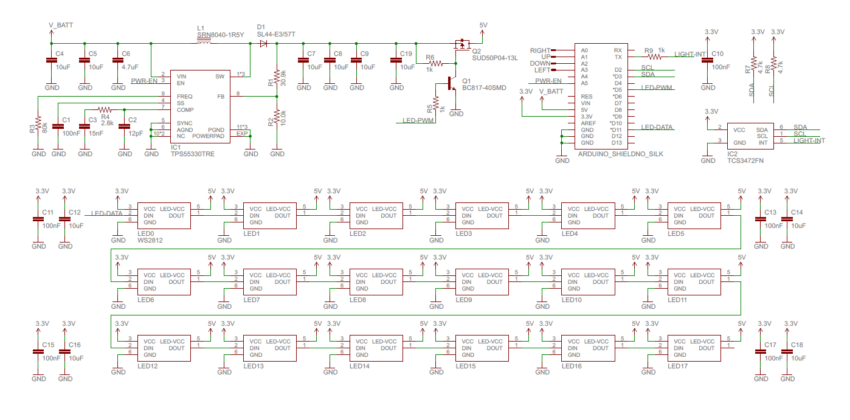 LED Binary Clock - Arduino Shield Compatible - Electronics-Lab.com