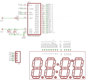Serial 4-digit seven segment LED display - Electronics-Lab.com