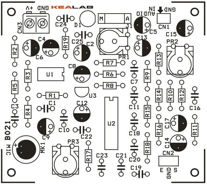 Mic Echo Schematic Diagram