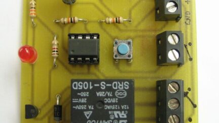 Toggle ON / OFF Switch with a single push-button