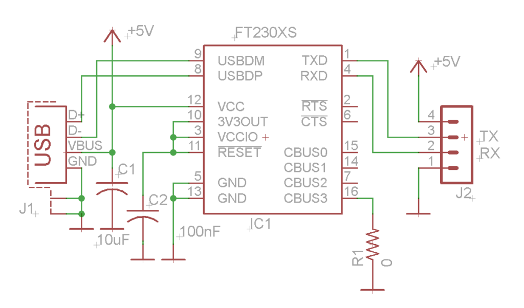 USB to Serial converter using FTDI FT230X - Electronics-Lab dmx cable diagram 