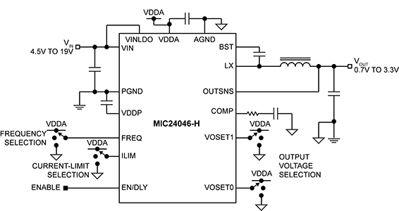 Buck converter is pin-programmable