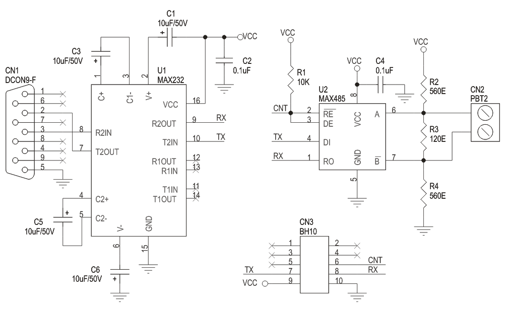 Схема rs485 ttl