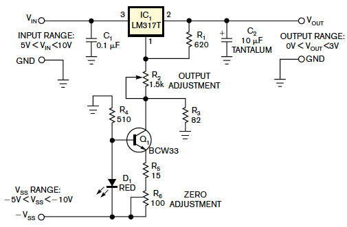 Circuit adds foldback-current protection