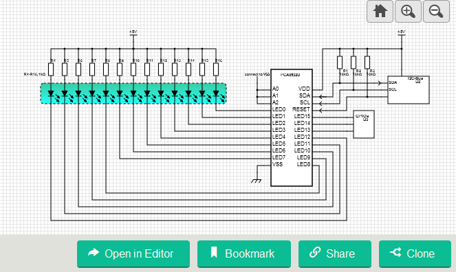 16-Bit I2C-Bus LED Dimmer