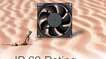 Have you ever seen a fan resistant to dust and water?