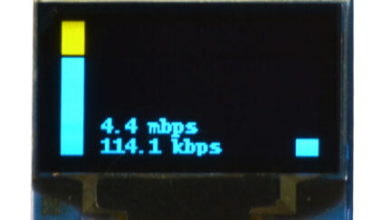 Raspberry Pi OLED Internet Bandwidth Display