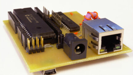 PIC18 Development Board with Ethernet and USB
