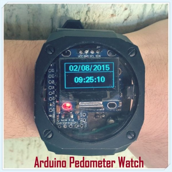 Arduino Watch With Altitude, Temperature, Compass And Pedometer