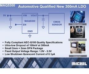 LDO regulator is qualified for automotive designs