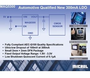 LDO regulator is qualified for automotive designs