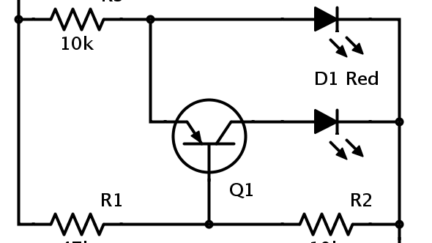 Voltage indicator transitions between colours