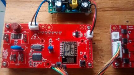 AC energy metering board using an Atmel 90E24 energy metering chip