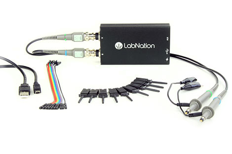 Open source pocket USB oscilloscope; 30 MHz, multi-platform