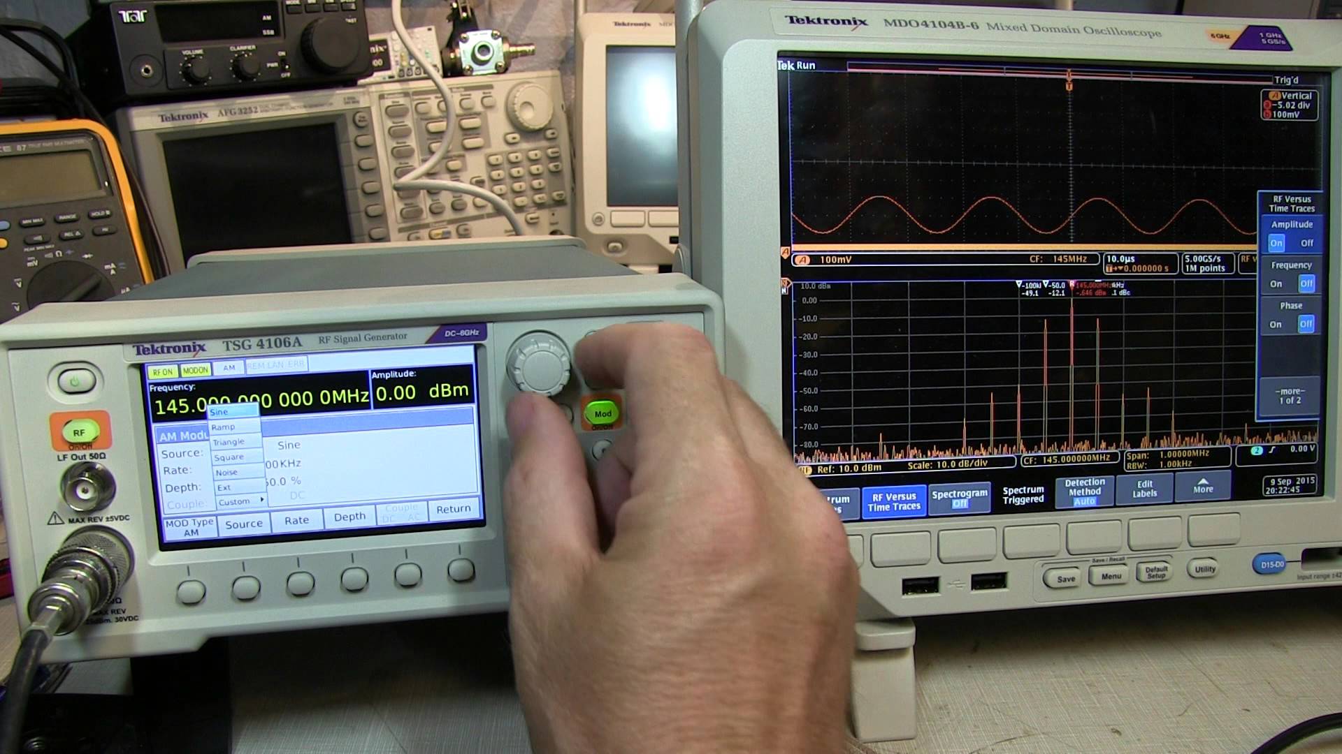 TSG4106A RF signal generator unboxing and mini feature review