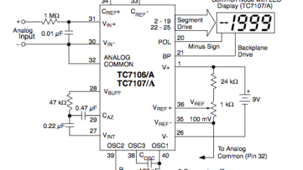 TC7106 – 3 1/2 Digit ADC for LCD Display