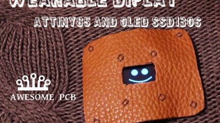 ATtiny85 and SSD1306 wearable display