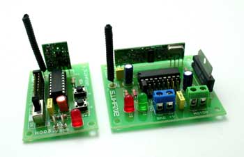 RF Remote DC Motor Direction Controller