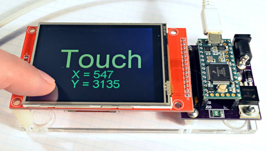Touchscreen Arduino Library for XPT2046 Touch Controller Chip