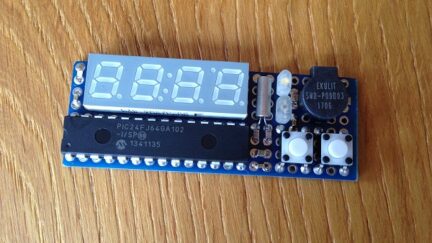 PIC24 bedside table alarm clock