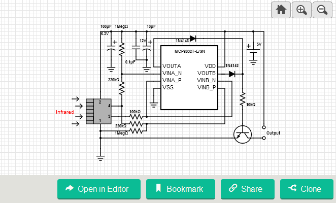 Passive Infrared Detector Circuit