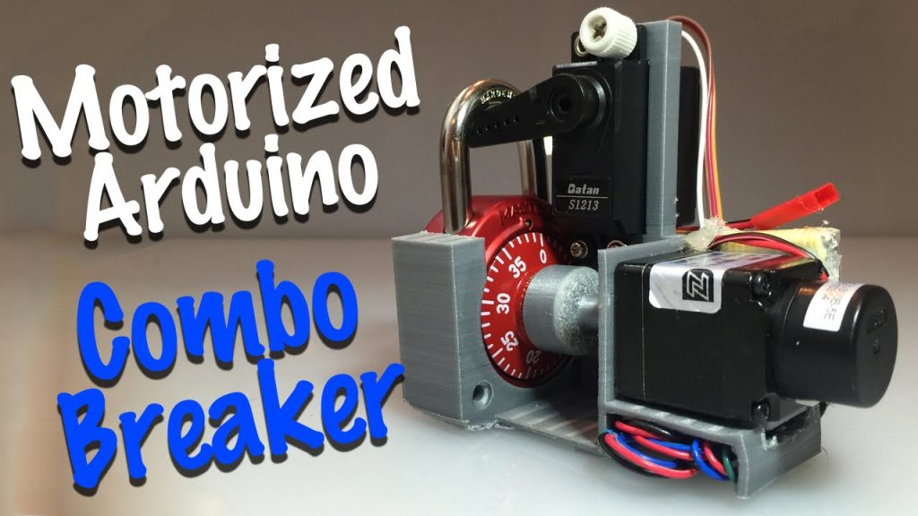 DIY Motorized Combo Lock Cracking Device